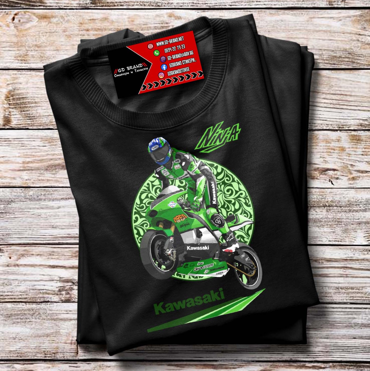 Тениска Kawasaki Wheelie